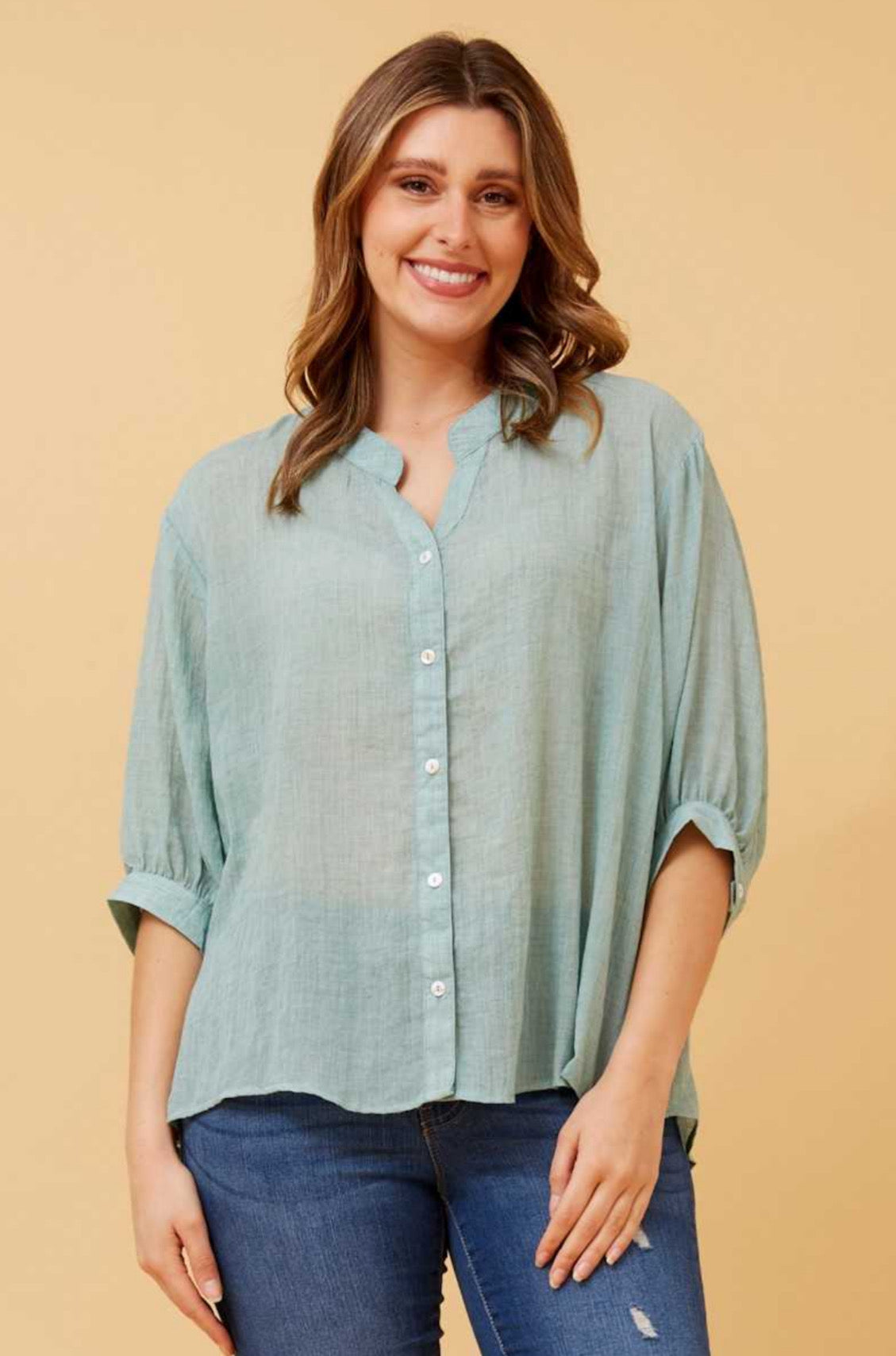 Caroline Morgan Button Back Shirt T511586