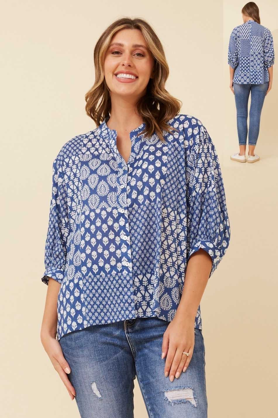 Caroline Morgan Printed Shirt T520507