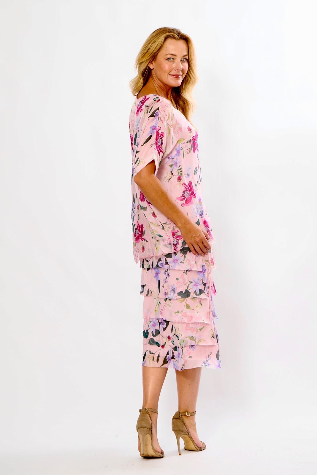La Strada Layered Silk Dress LSD21-901