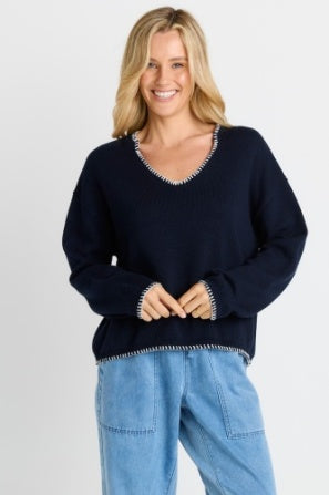 Betty Basics Ascot Sweater BB4133