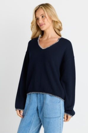 Betty Basics Ascot Sweater BB4133