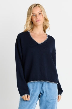 Betty Basics Ascot Sweater BB4133