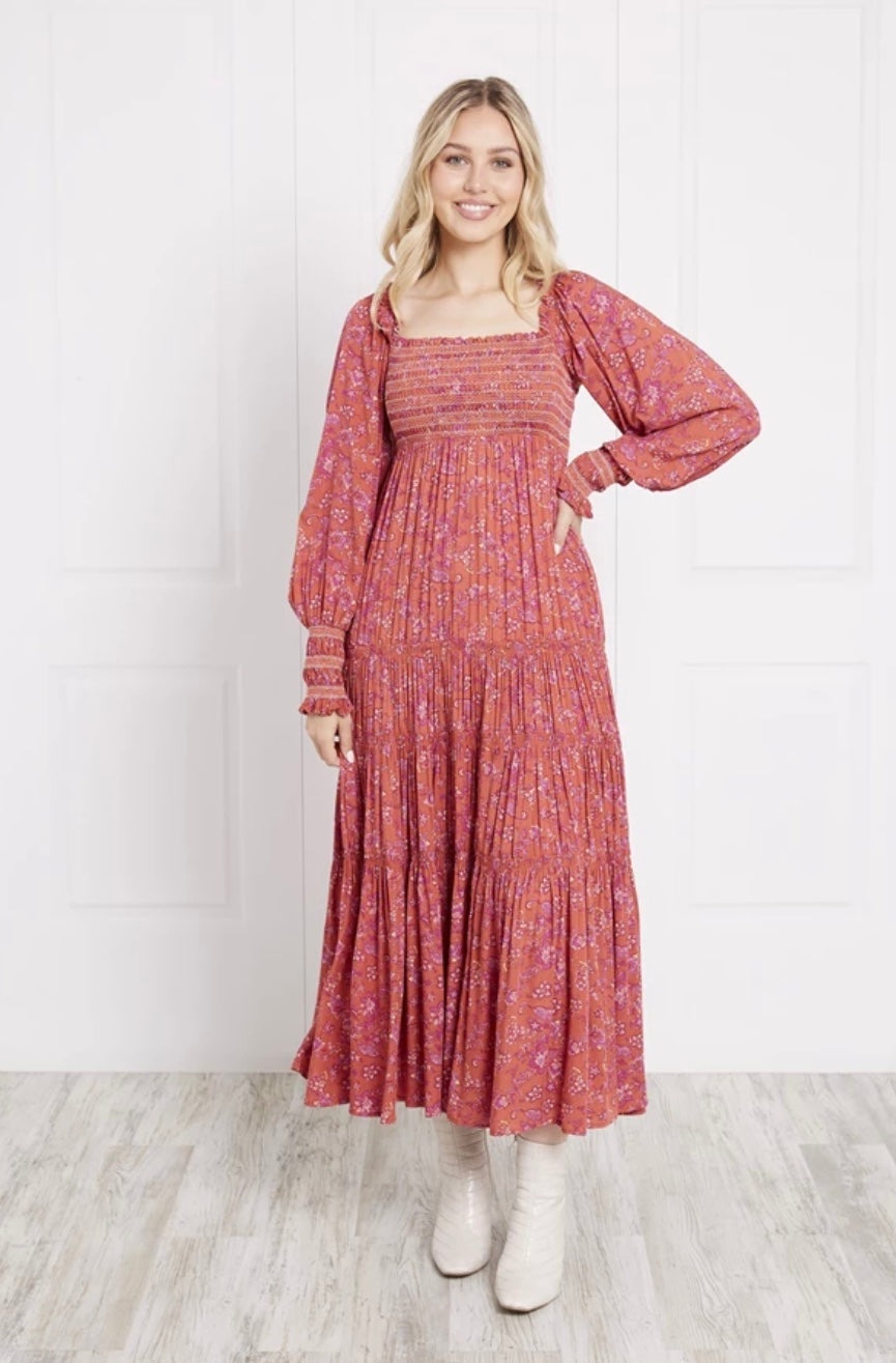 Caroline Morgan Cadence Maxi Dress