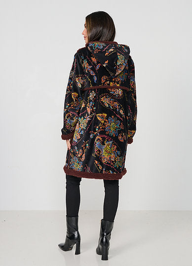 Caju Sparse Paisley Print Coat CZ1126