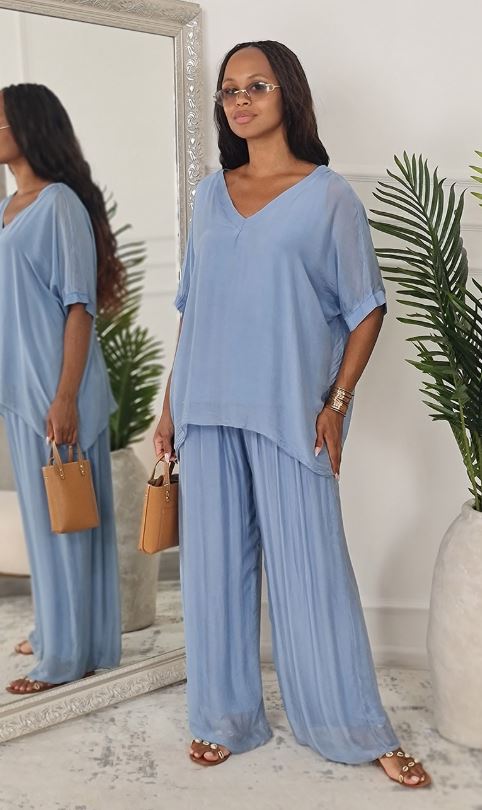 Italian Closet Faustina Silk Pant 9992