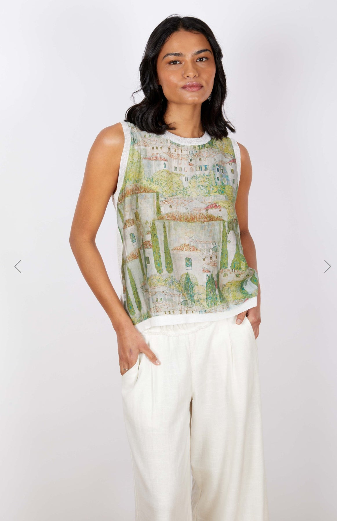 JJ Sisters Linen Silk Top