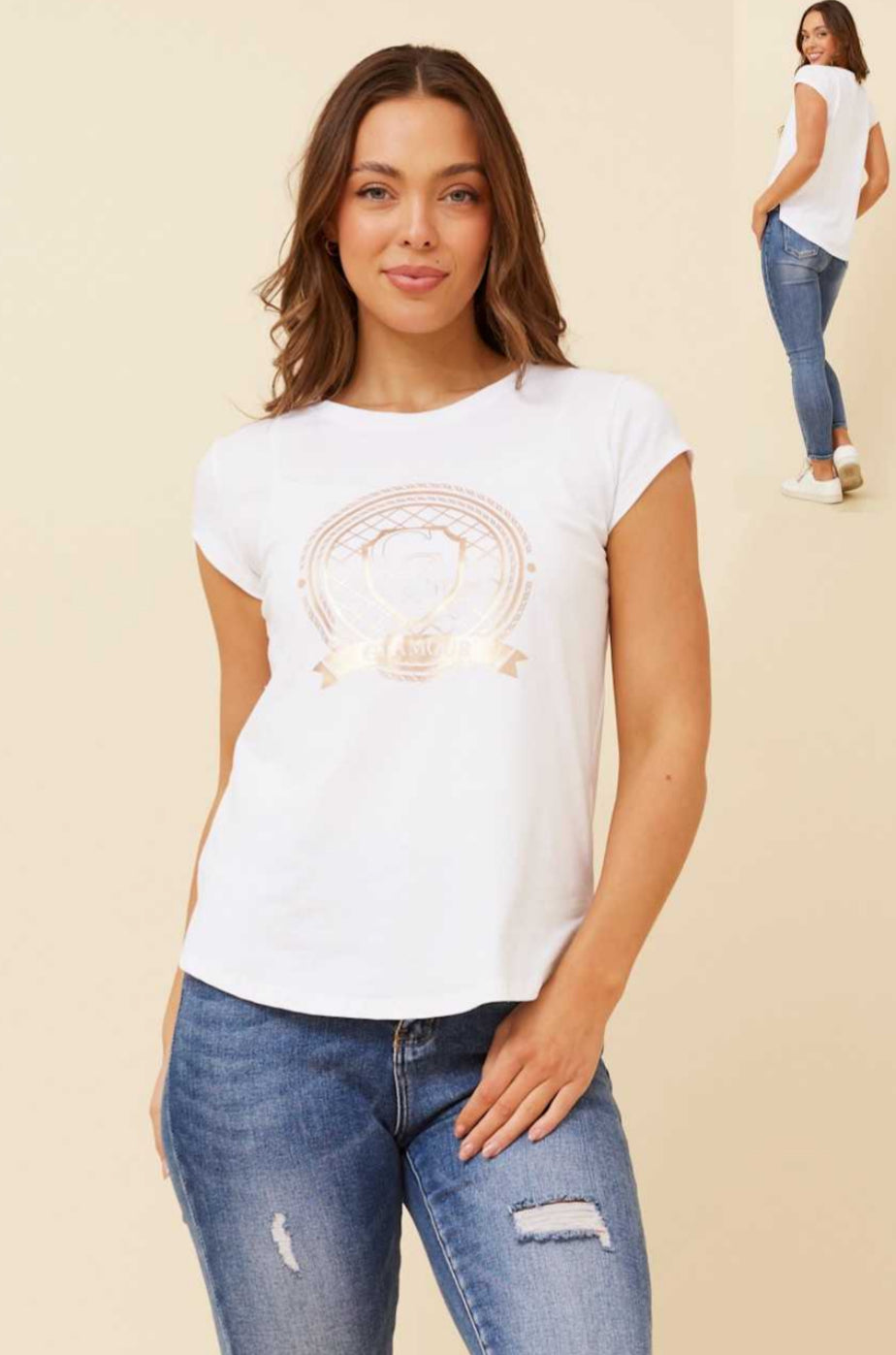 Caroline Morgan CG GLAMOUR Tee T519334