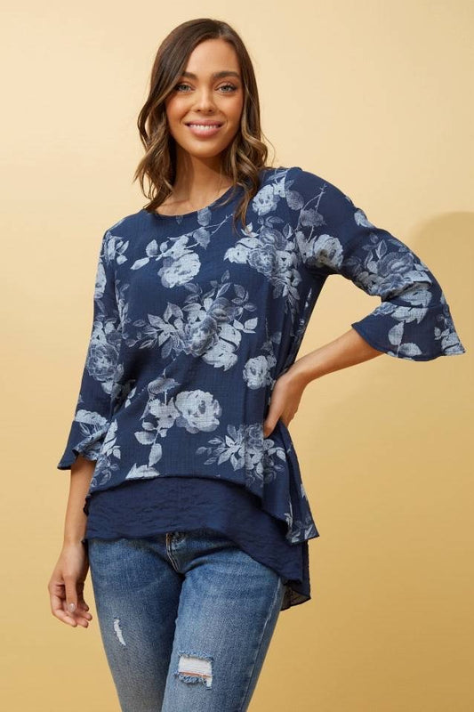 Caroline Morgan Double Layer Top T515860