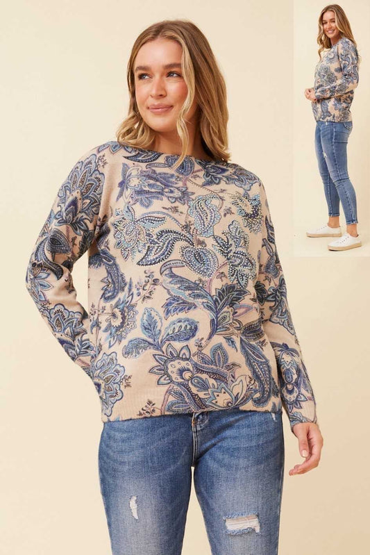 Caroline Morgan Diamante Pullover KP733983
