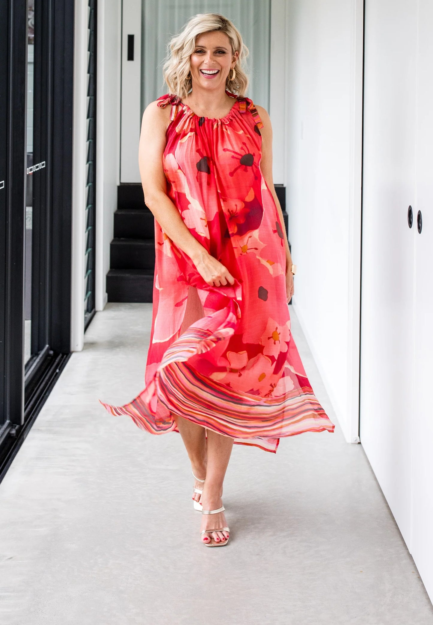 Ivy Pearl Amber Silk Dress