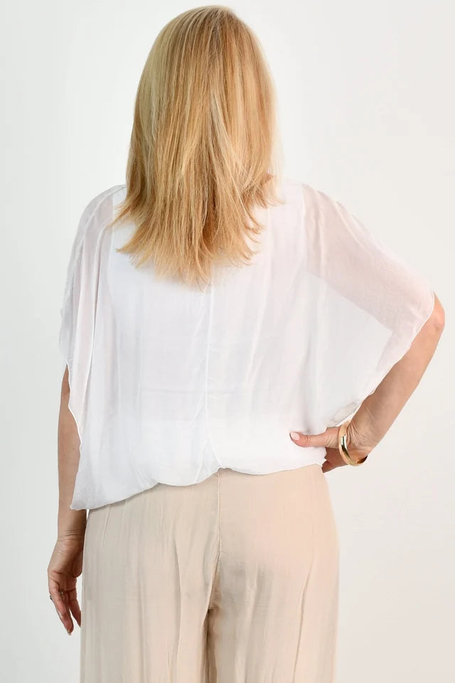 La Sofia Arabella Silk Top VLST741
