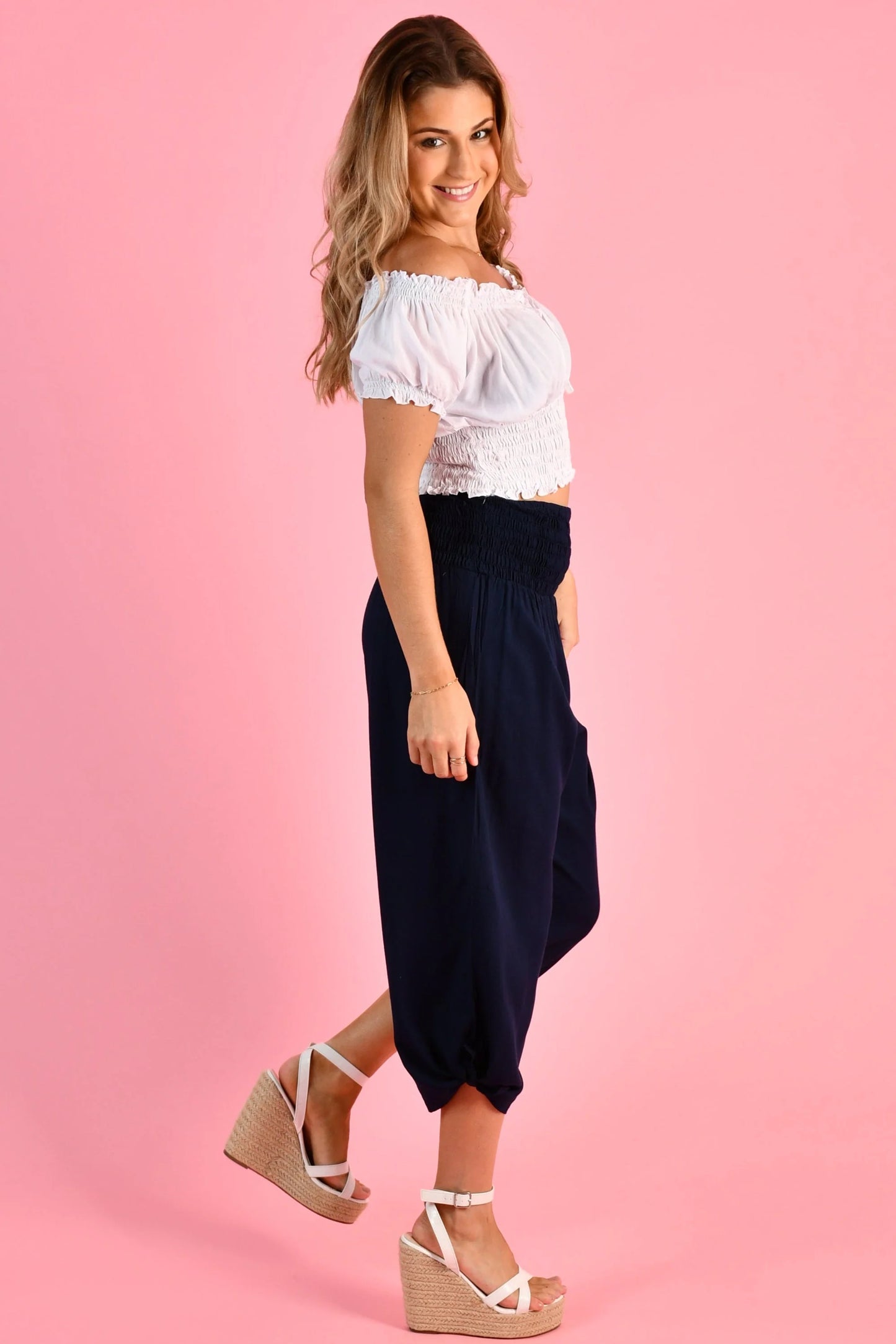 Go Girl Rouched Tie Pants - VGLP051