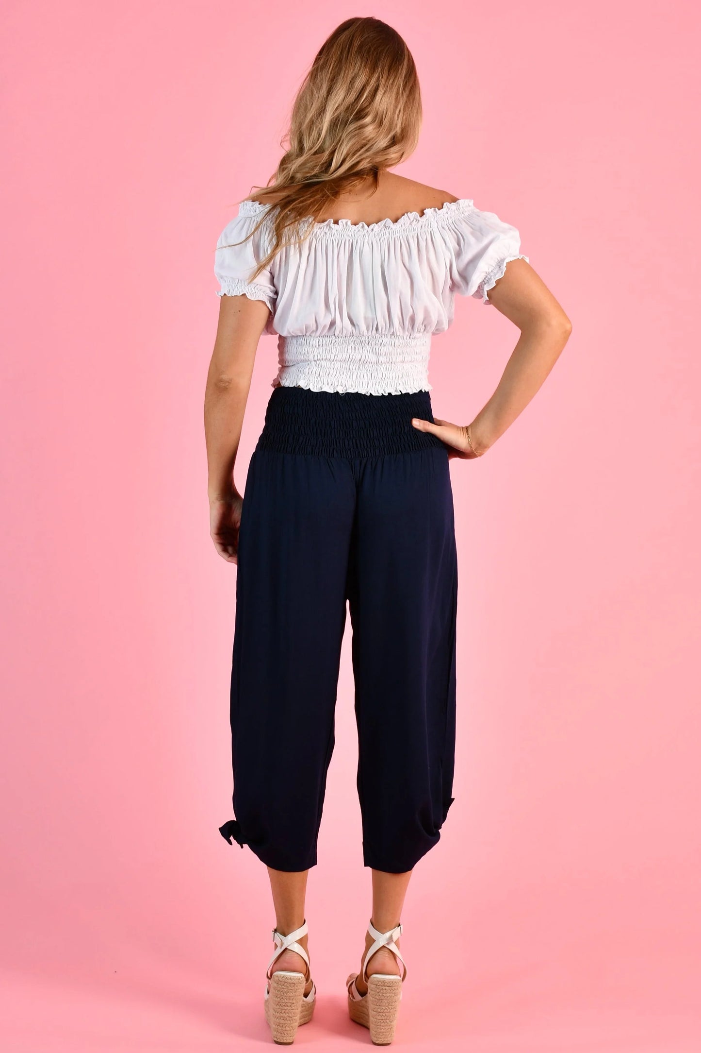 Go Girl Rouched Tie Pants - VGLP051