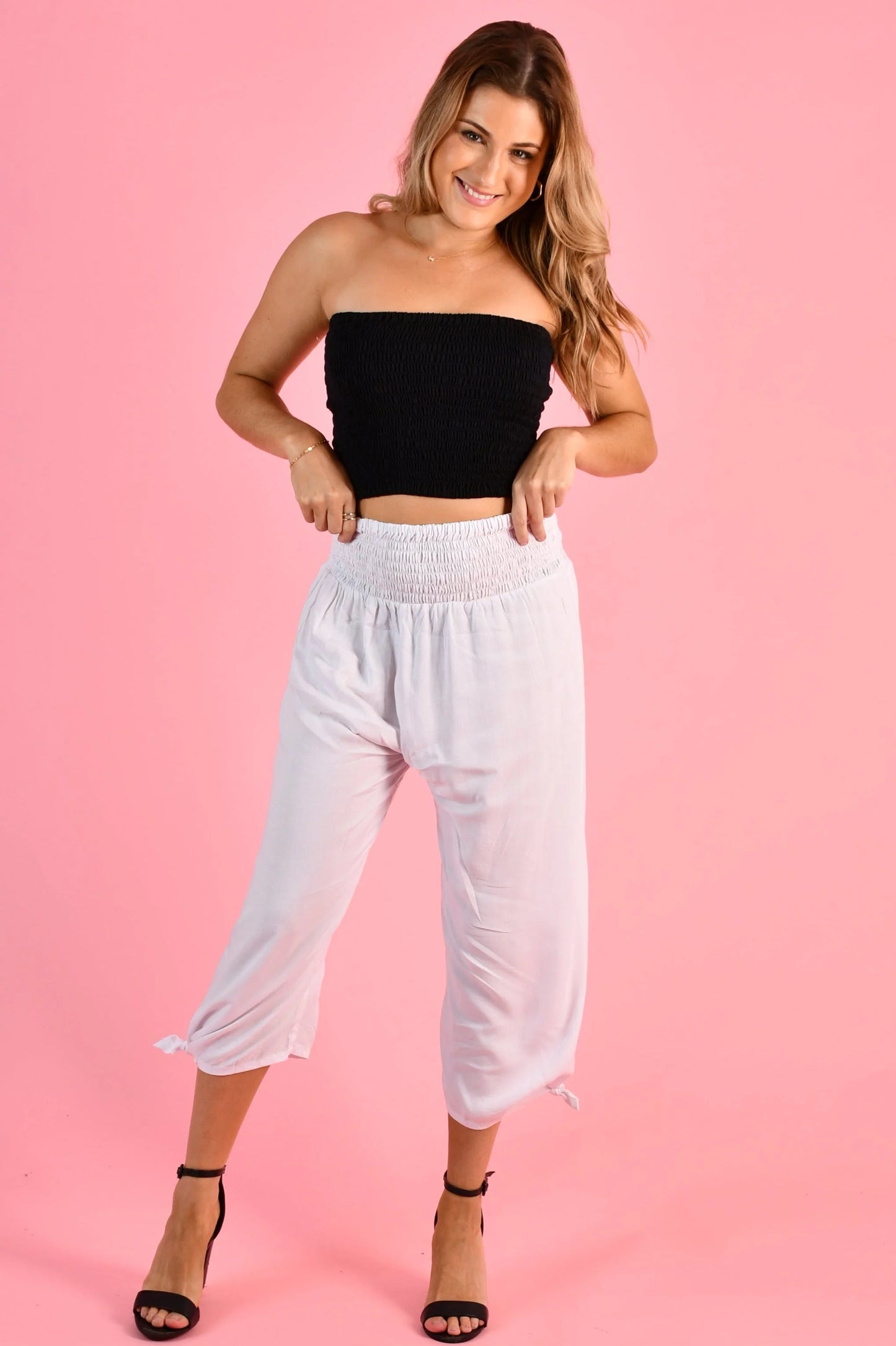 Go Girl Rouched Tie Pants - VGLP051