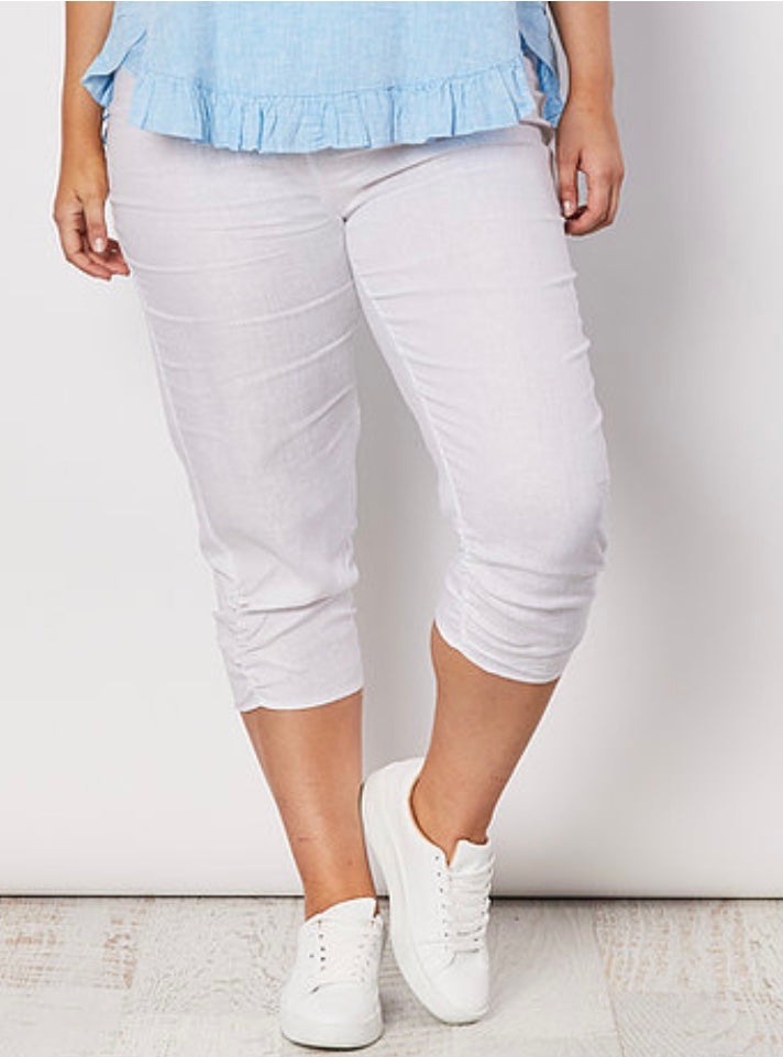 Hammock & Vine Ruched Cropped Pants