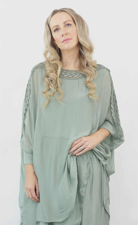 Fabuler Mirage Silk Top