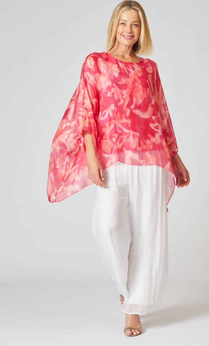 La Strada Silk Kaftan Top LST21-711-149