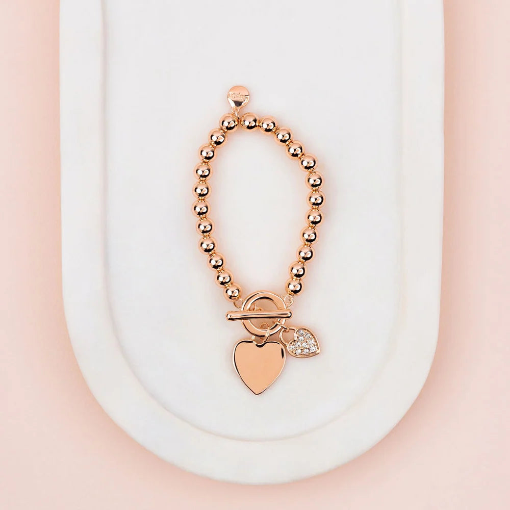 Lilly Co Double Heart Bracelet EC101B