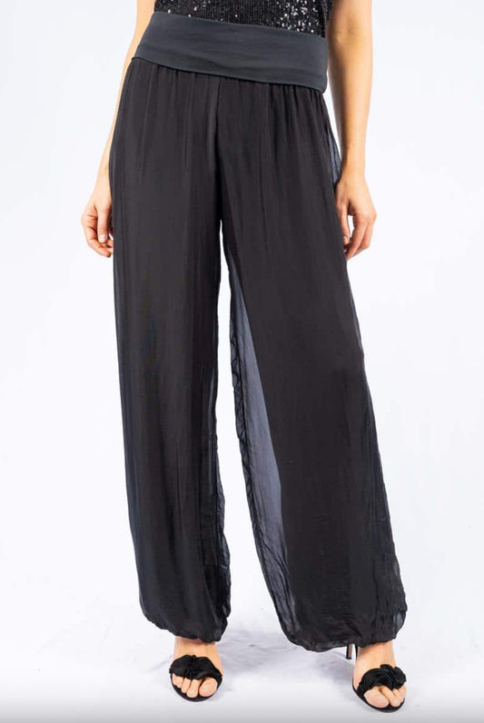 Italian Closet Faustina Silk Pant 9992