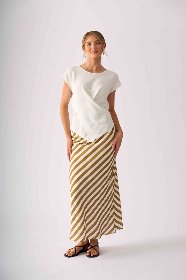 Foil Stripe Right Skirt FO8638