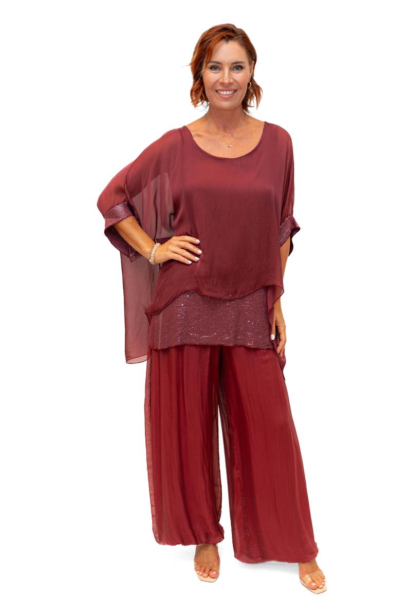 Italian Closet Elvera Silk Top 5835