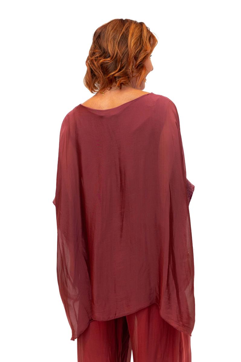 Italian Closet Elvera Silk Top 5835