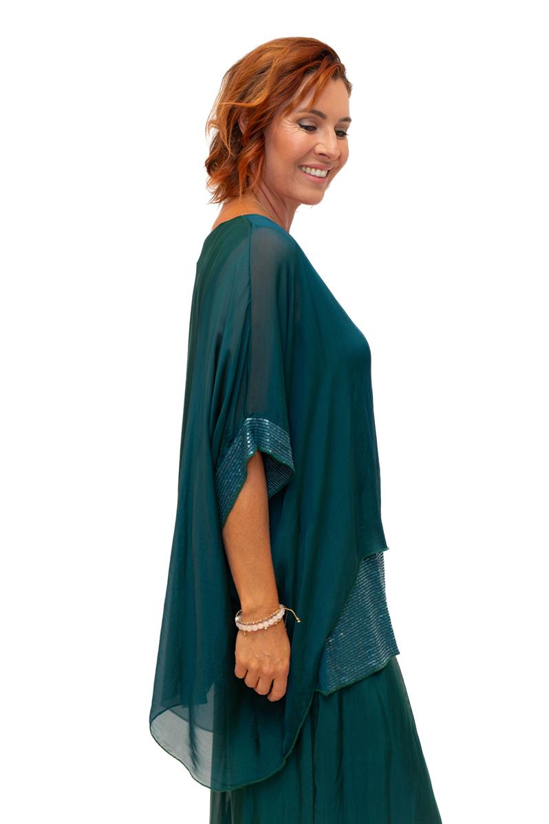 Italian Closet Elvera Silk Top 5835