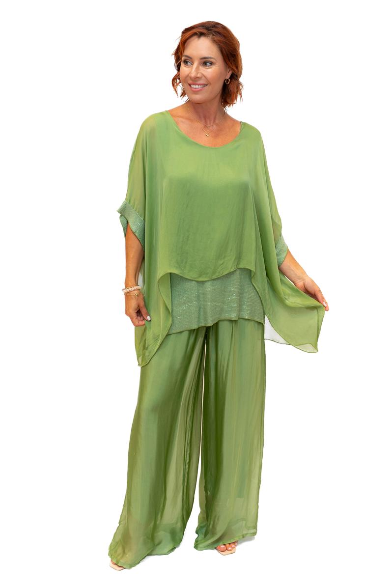 Italian Closet Elvera Silk Top 5835