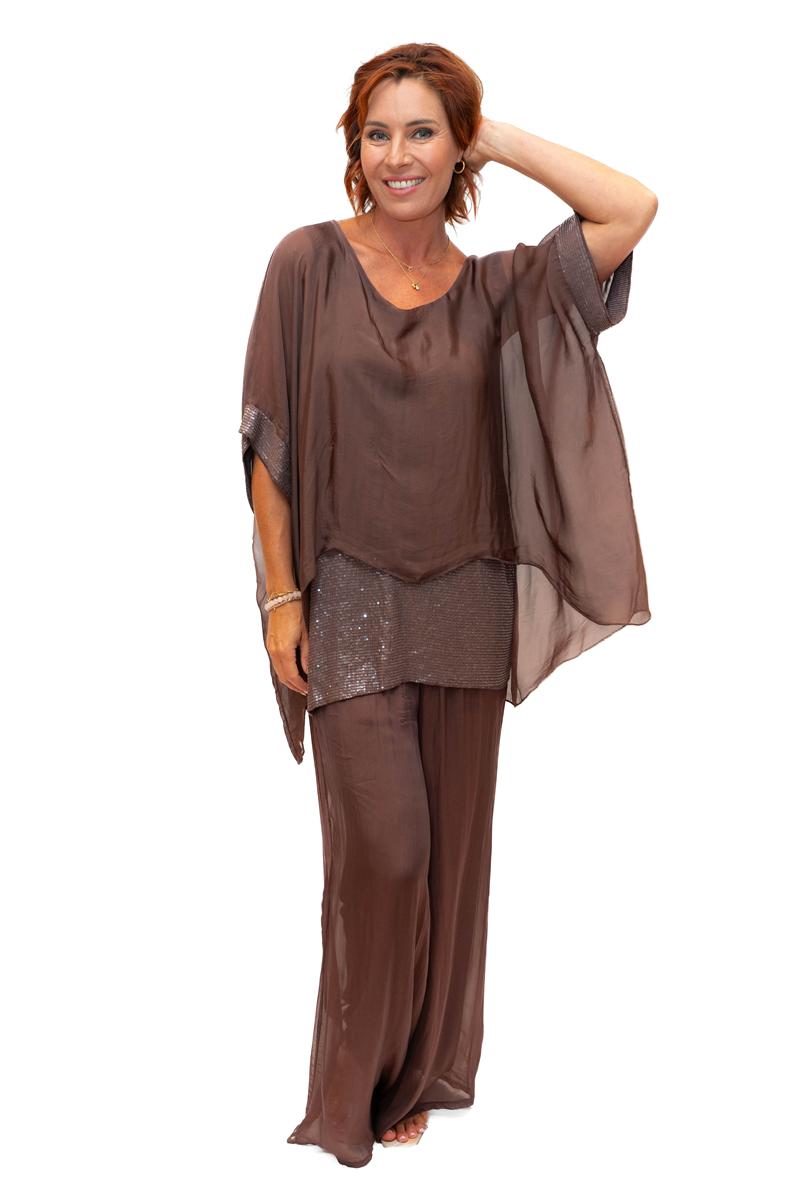 Italian Closet Elvera Silk Top 5835
