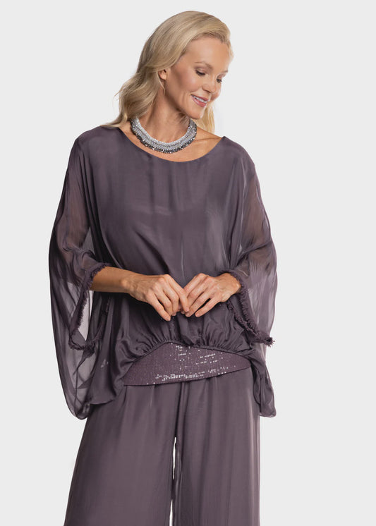 Imagine Marcella Sequin Silk Top 10IM3014