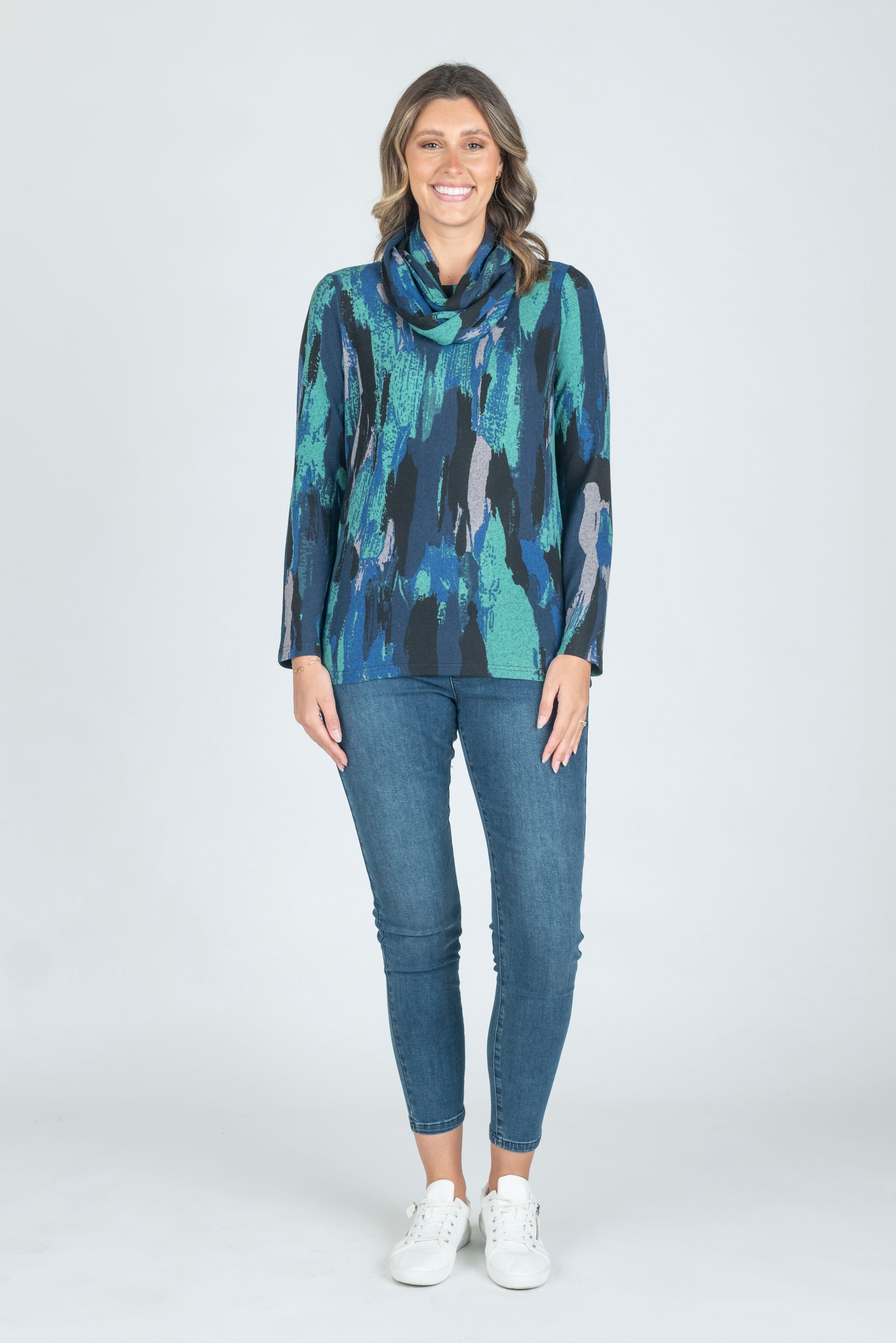 Renoma Top & Scarf 0604 – Silveroze