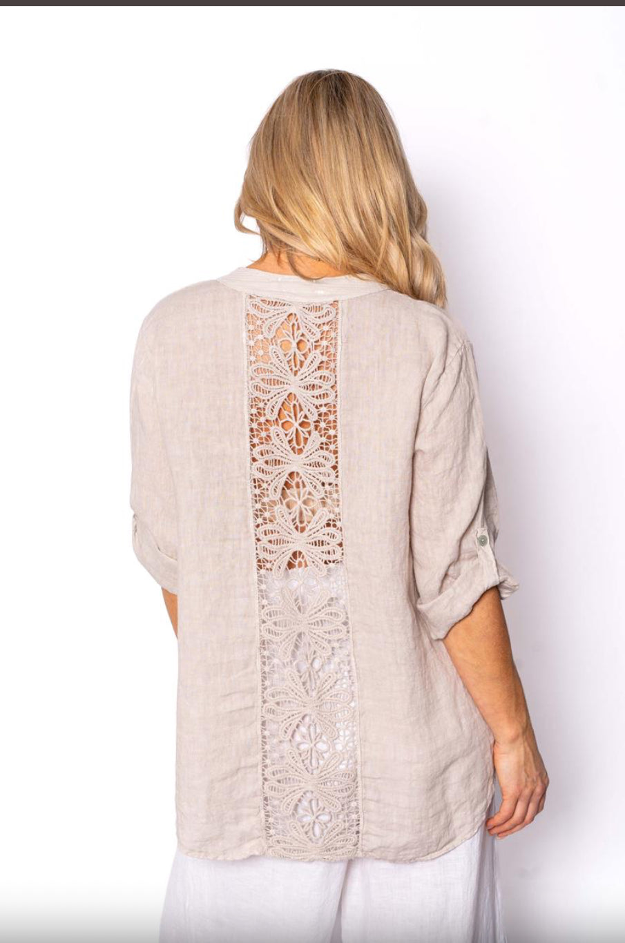 Italian Closet Alara Lace Detail Top