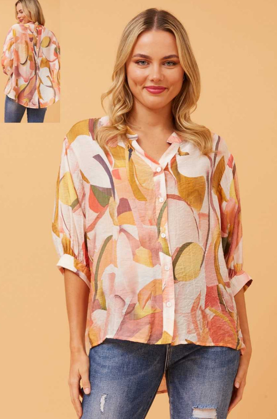 Caroline Morgan Printed Shirt T519117