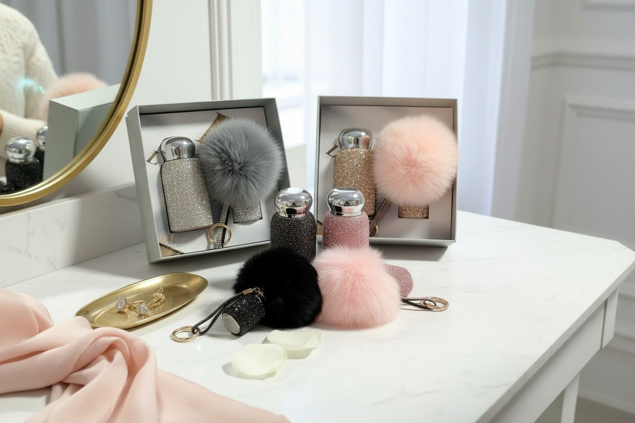 Lavish Pink Pom & Pour Gift Set- GBOX6