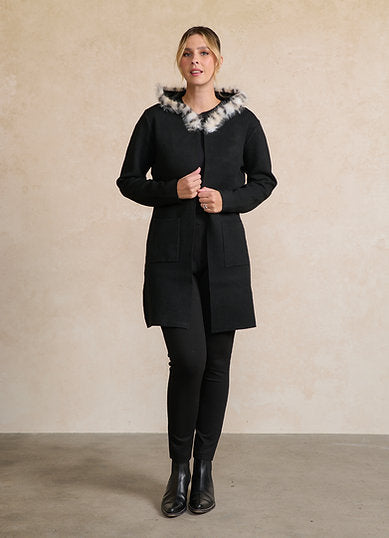Holmes & Fallon Coat Faux Fur Hood HF2752
