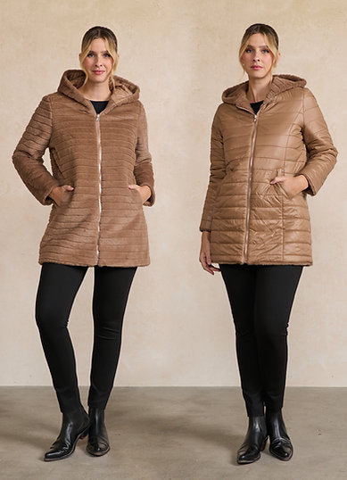 Holmes & Fallon Coat Rever FauxFur/Puffer HF2779
