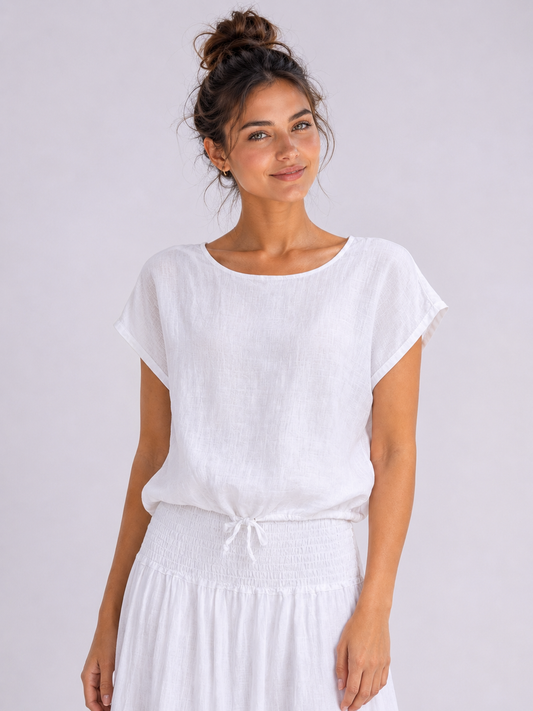 Wednesday Lulu Linen Top 26605