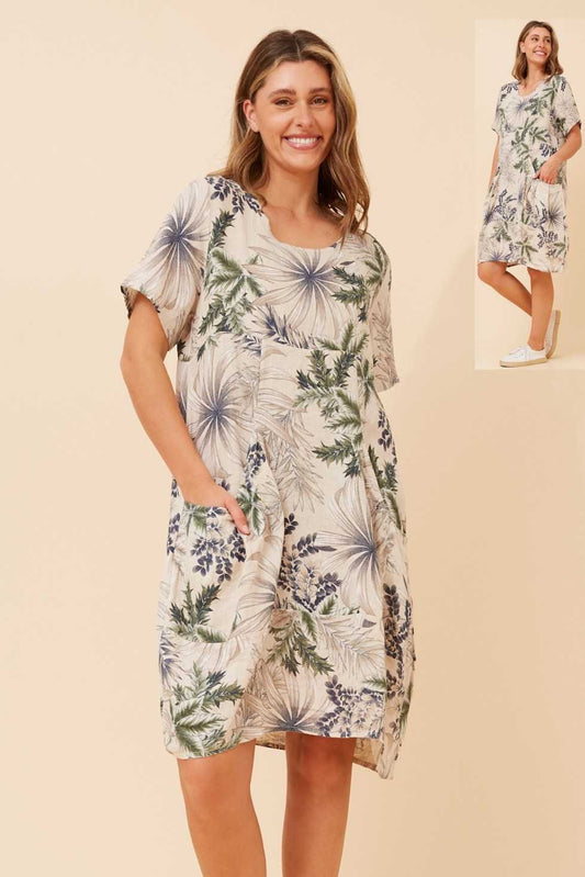 Bottega Moda Linen Dress D525118