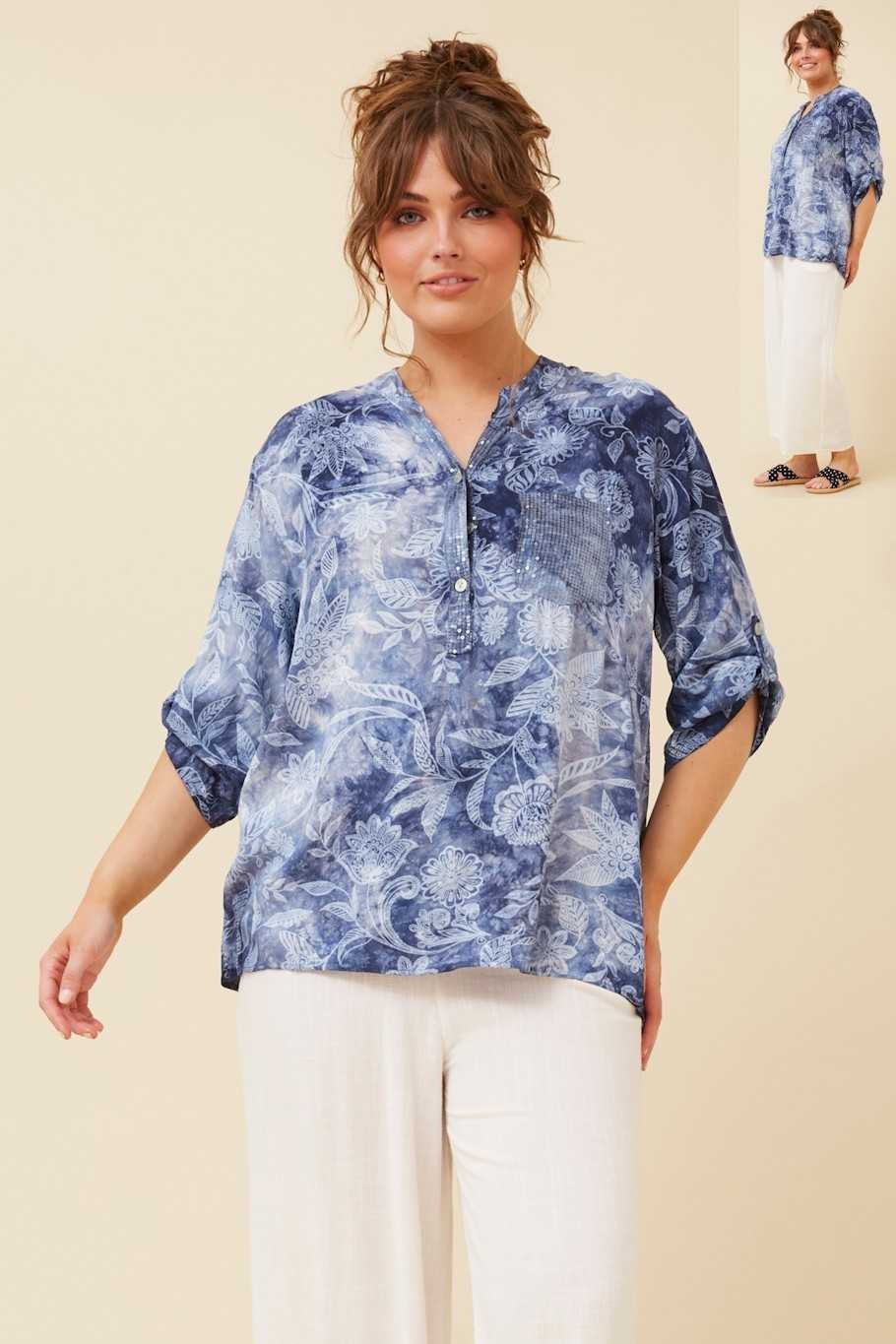 Bottega Moda Floral Print Shirt T518420