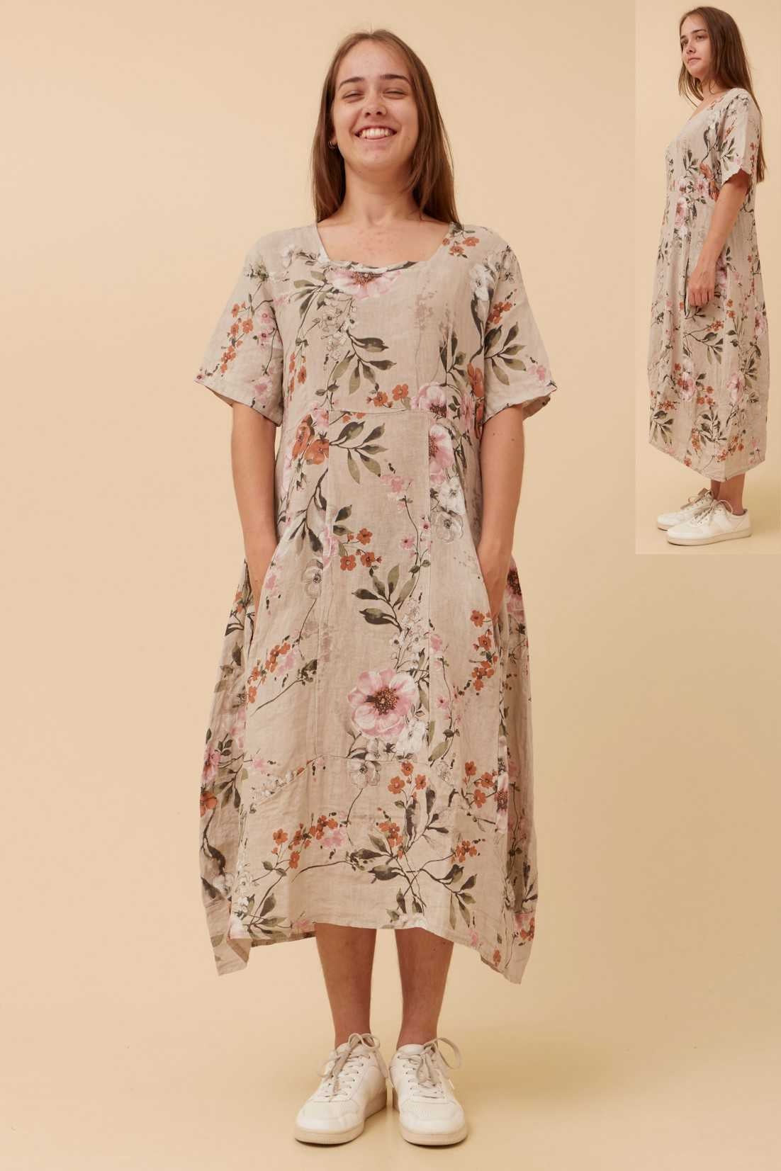 Bottega Moda Linen Dress D523048