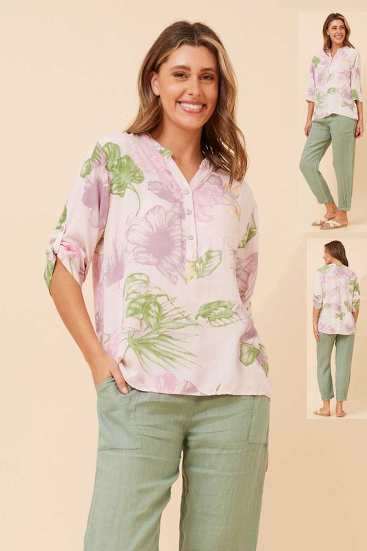 Bottega Moda Printed Sequin Top T524313