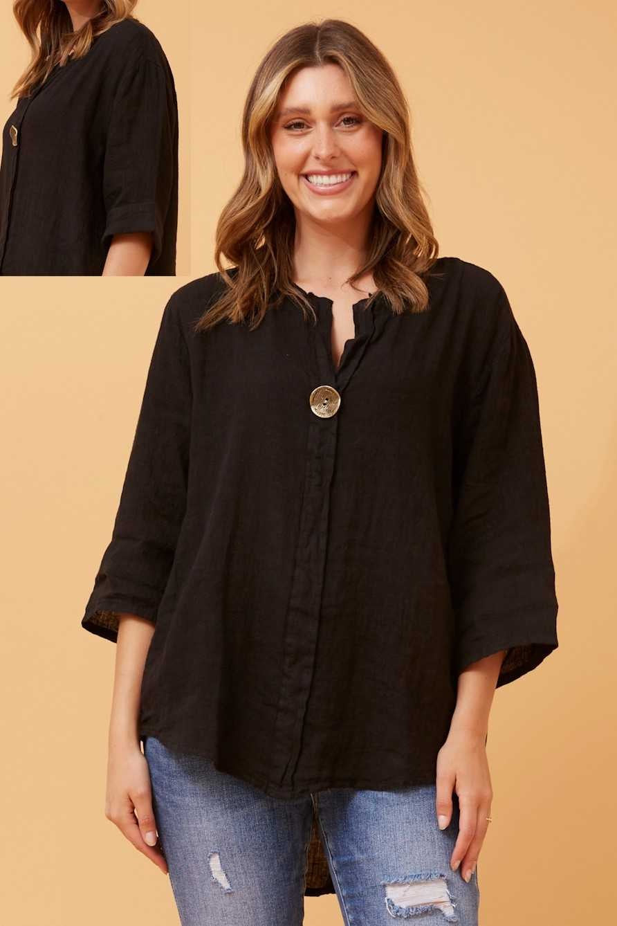 Bottega Moda Gold Button Top T516014