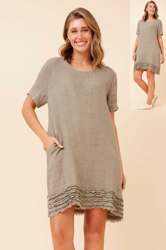 Bottega Moda Linen Dress D523039