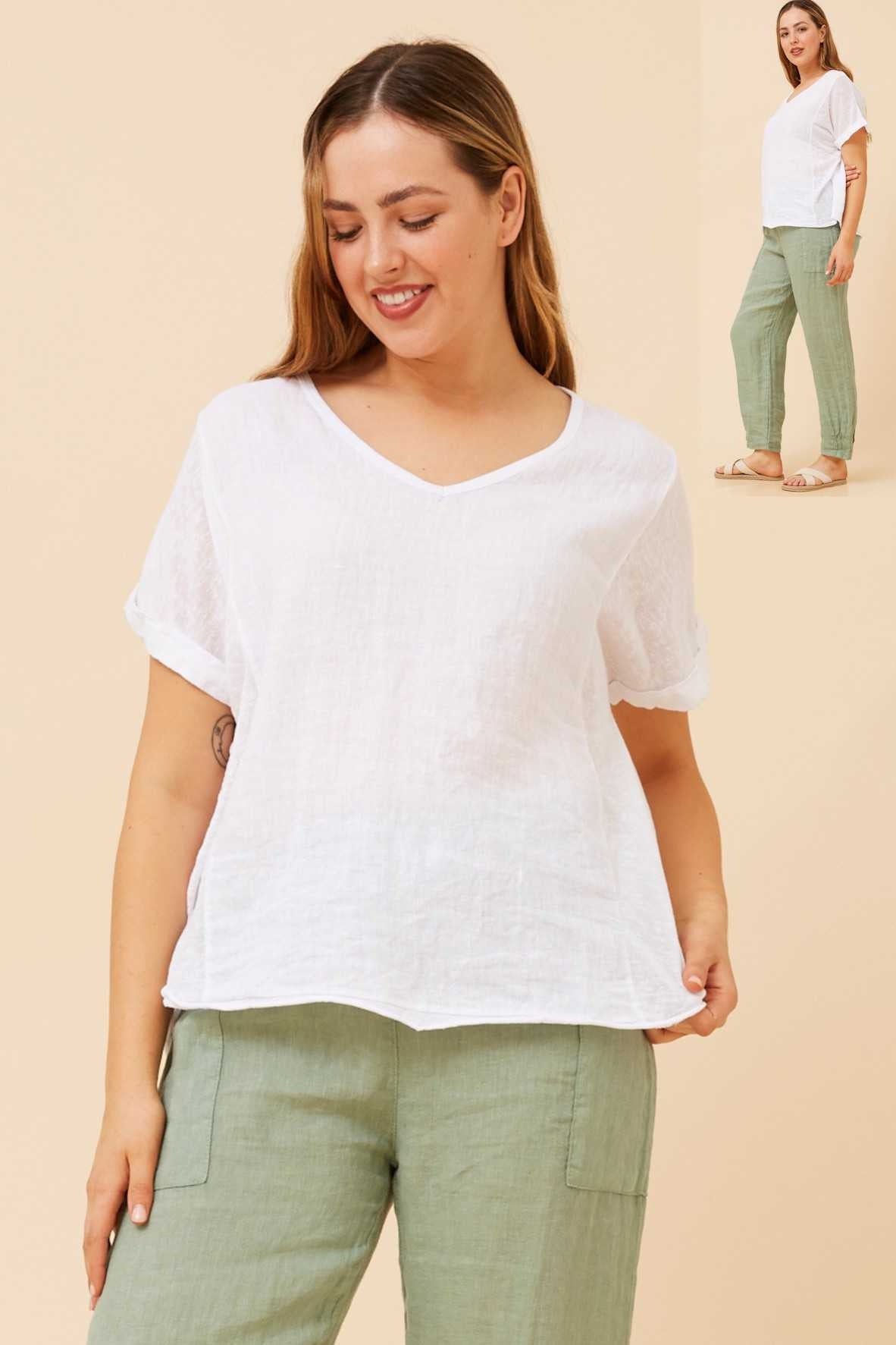 Bottega Moda Linen Top T525206