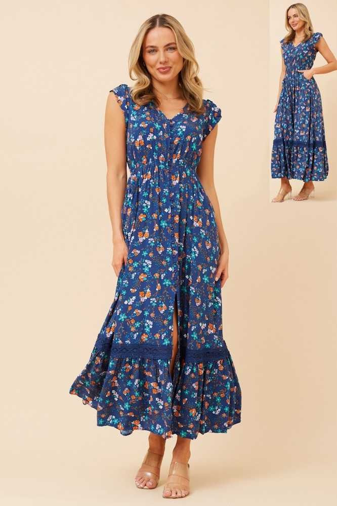 Caroline Morgan Maxi Dress D524266