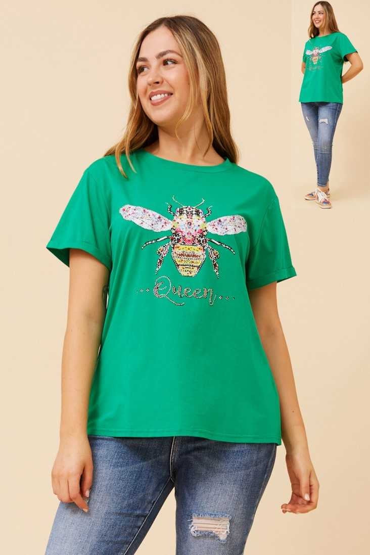 Caroline Morgan Queen Bee Tee T525502