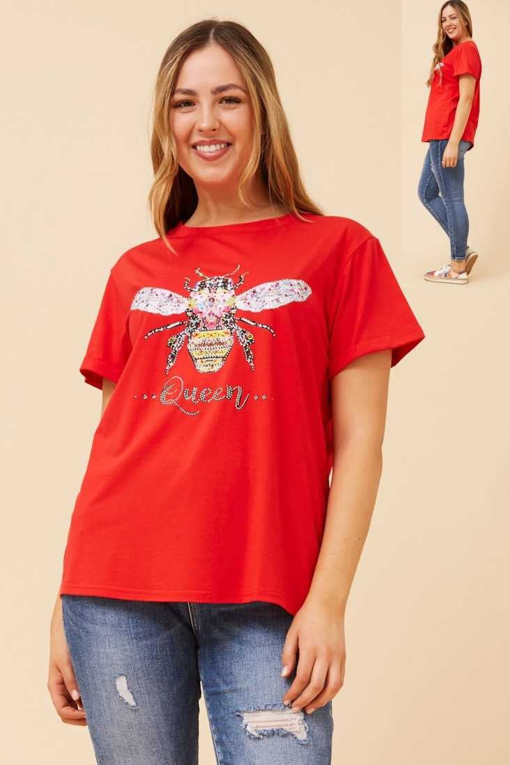 Caroline Morgan Queen Bee Tee T525502
