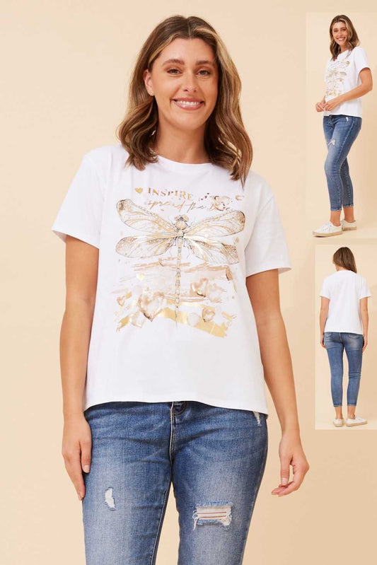 Bottega Moda Dragon Fly Tee T176500