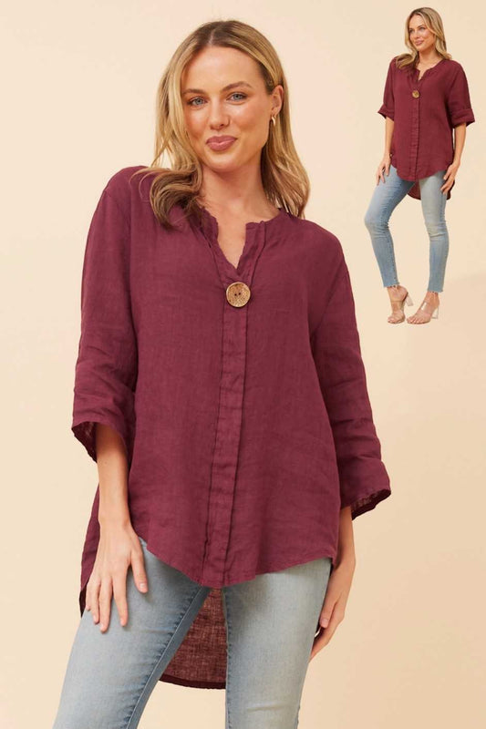 Bottega Moda Gold Button Top T516014