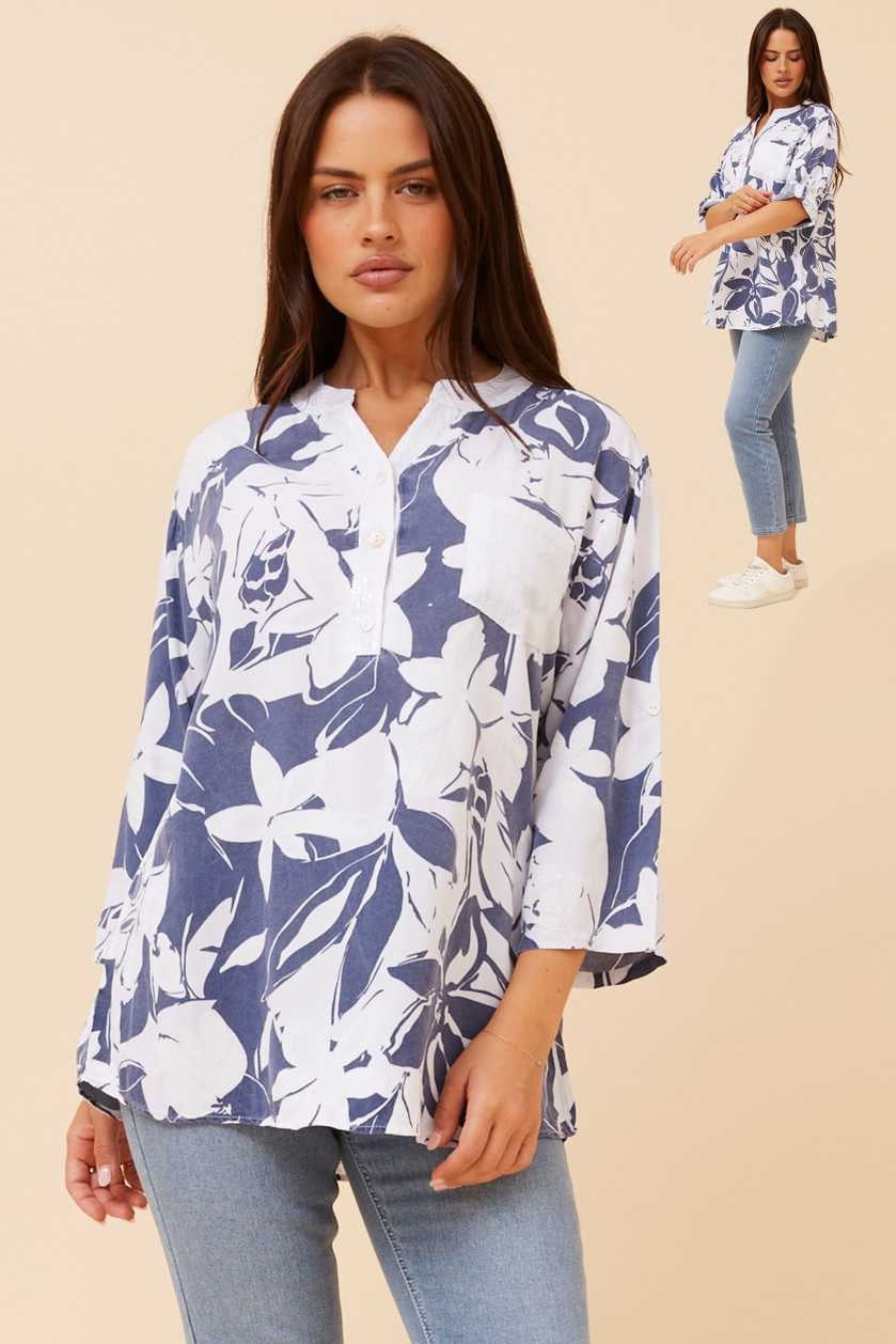 Bottega Moda 3/4 Slv Top T526026